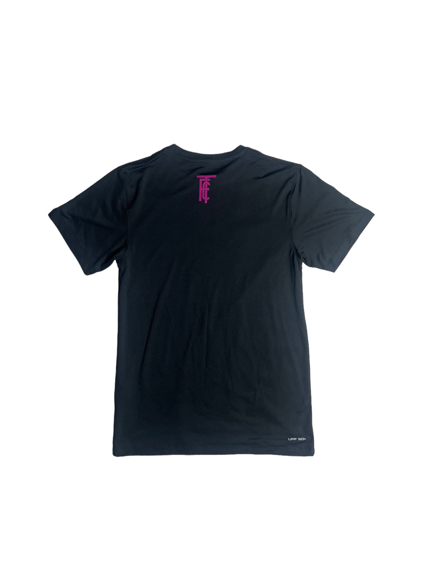 Perfomance Tee Black/ Rosa Logo