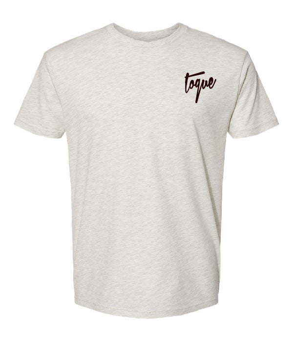 Chest Toque Tee - Heather White