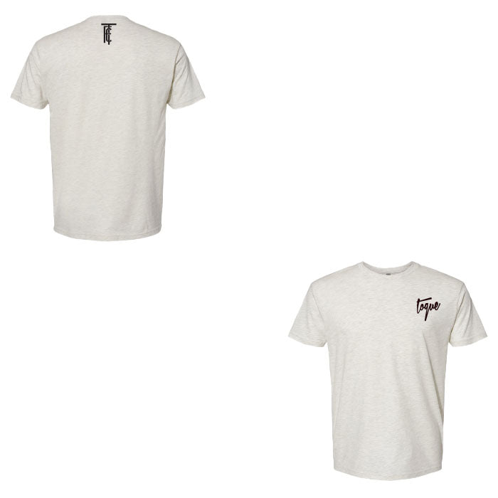 Chest Toque Tee - Heather White