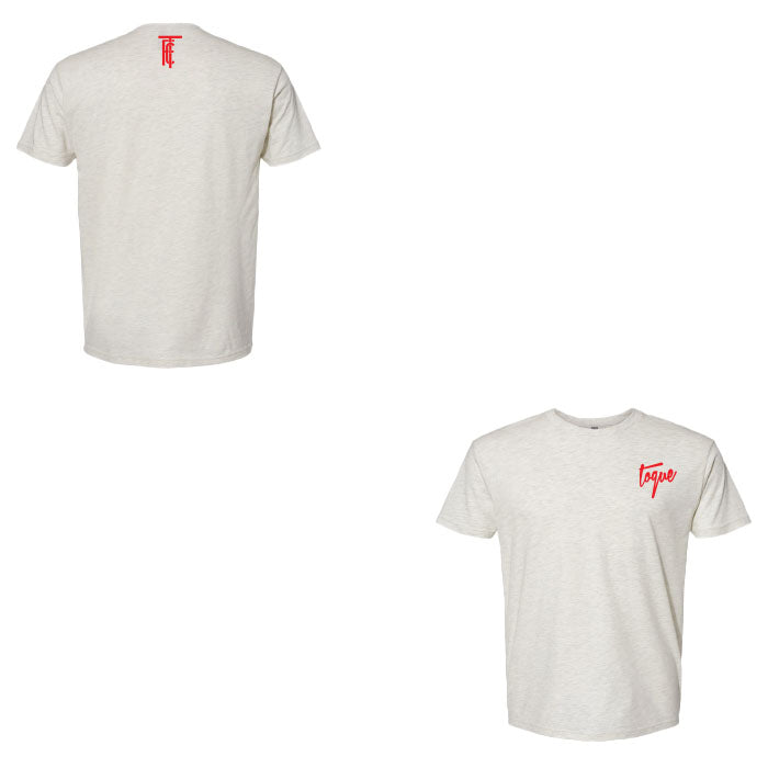 Chest Toque Tee - Heather White