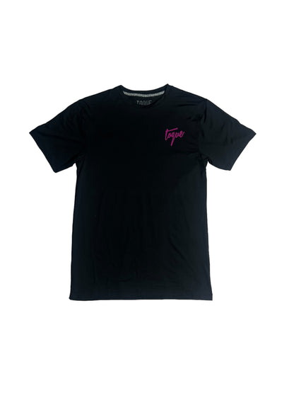 Perfomance Tee Black/ Rosa Logo