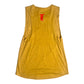 Women's Muscle Tank Antique Gold/Red Logo